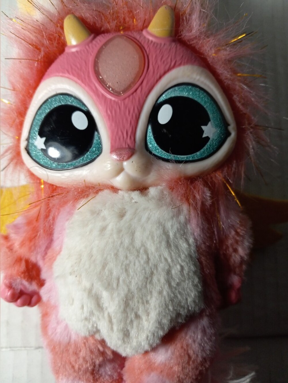 Magic Mixies Interactive Mixie Plush Doll Pink with Lights & Sound Pet Toy Fur